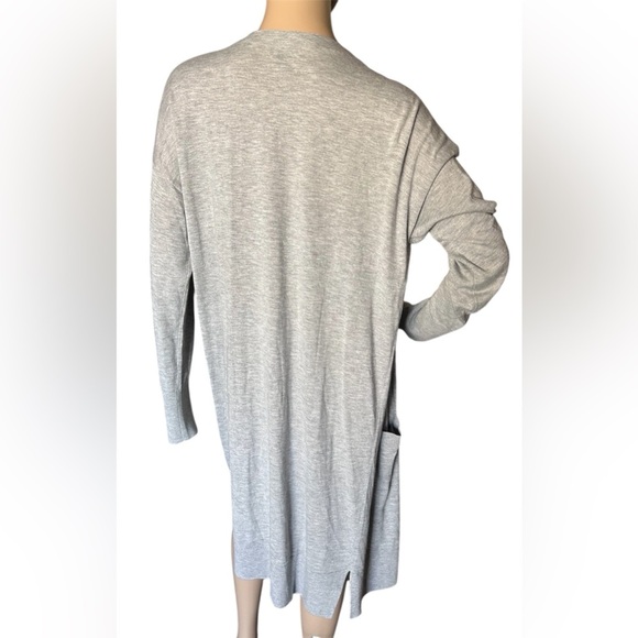 Halogen Cashmere Blend Lagenlook Lightweight Preppy Longline Cardigan Women Sz L - Picture 6 of 10
